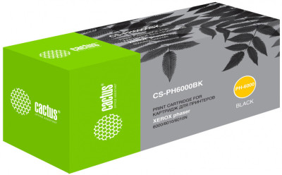 Картридж лазерный Cactus CS-PH6000BK 106R01634 черный (2000 стр.) для Xerox Phaser 6000/6010