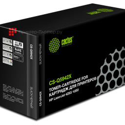 Картридж лазерный Cactus CS-Q5942X черный (20000 стр.) для HP LJ 4250/ 4350