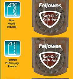 Fellowes набор SafeCut картриджей, 3 шт. (волна, перфорация, биговка)
