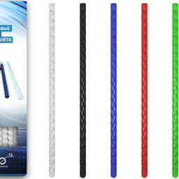 Пружины Bulros пластиковые, диаметр 12мм, черные, 100шт