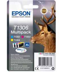 Картридж Epson DURABrite Ultra Ink T1306 набор (С,M,Y), 3 x 10,1 мл