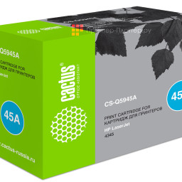 Картридж лазерный Cactus CS-Q5945A черный (18000 стр.) для HP LJ 4345/4345