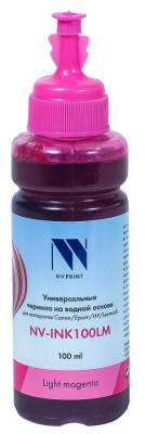 Чернила NV PRINT универсальные на водной основе NV-INK100LM для аппаратов Epson, 100 мл, Light Magenta