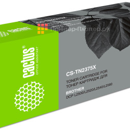Картридж лазерный Cactus CS-TN2375X черный (5200стр.) для Brother DCP L2500/L2520/L2540/L2560
