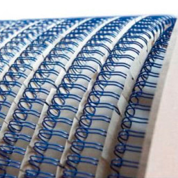 Пружины в бобине D-Wire металлические, шаг 3:1, диаметр 1/4, синие, 92000 петель