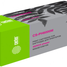 Картридж лазерный Cactus CS-PH6000M 106R01632 пурпурный (1000 стр.) для Xerox Phaser 6000/6010