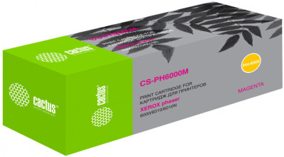 Картридж лазерный Cactus CS-PH6000M 106R01632 пурпурный (1000 стр.) для Xerox Phaser 6000/6010