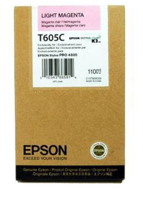 Картридж Epson T605C (light magenta) 110 мл