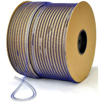 Пружины в бобине HY металлические, шаг 3:1, диаметр 7/16, синие, 32000 петель