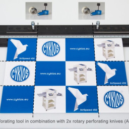 Биговщик-перфоратор с вакуумным самонакладом Cyklos GPM-450 AIRSPEED DOUBLE