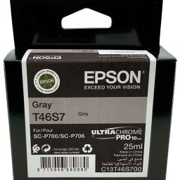 Картридж Epson UltraChrome Pro 10 Ink T46S7 (gray), 25 мл