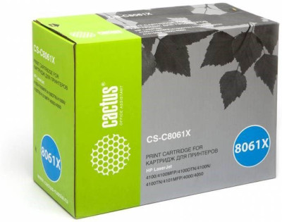 Тонер-картридж Cactus Toner CS-C8061X для HP LaserJet 4100, 4000, 4050 (black), 10000 стр.