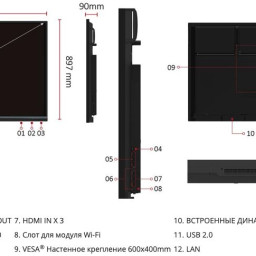 Интерактивная панель ViewSonic ViewBoard IFP6550-3