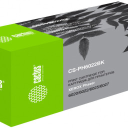 Картридж лазерный Cactus CS-PH6022BK 106R02763 черный (2000 стр.) для Xerox Phaser 6020/6022/WC6025/6027