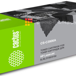 Картридж лазерный Cactus CS-C3906A черный (2500 стр.) для HP LJ 5L/6L/3100/3150