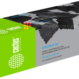 Картридж лазерный Cactus CS-CE411A голубой (2600 стр.) для HP LJ Pro 300/M351/M451/M375