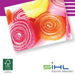 Бумага с покрытием Sihl TriSolv PostArt Paper Satin, полуглянцевая, 130 г/кв.м, 1370 мм, 61 м