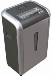 Уничтожитель (шредер) Bulros 8417M (черные бока, верх, серебряные дверца, контур)