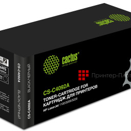 Картридж лазерный Cactus CS-C4092A черный (2500 стр.) для HP LJ 1100/3200/3220