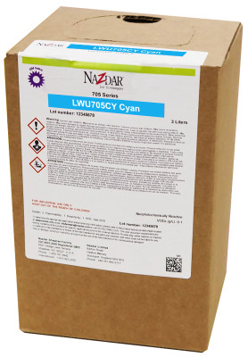УФ-чернила Nazdar 705 (cyan), 3 л