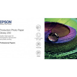 Бумага с покрытием Epson Production Photo Paper Glossy 200, глянцевая, 200 г/кв.м, 1118 мм, 30 м