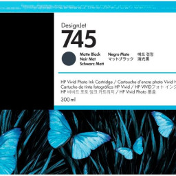 Картридж HP 745 (matte black), 300 мл