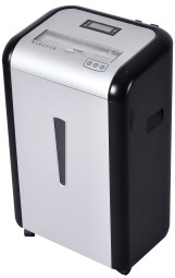 Уничтожитель (шредер) Bulros 8417M (черные бока, контур, серебряные верх, дверца)