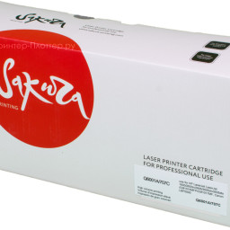 Тонер-картридж SAKURA Q6001A/707C для Canon i-SENSYS LBP5000, HP Color LaserJet (cyan), 2 (PP052048)