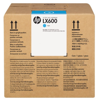 Чернила HP LX600 Latex Scitex Ink Cartridge (Cyan), 3 л