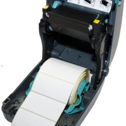 Термотрансферный принтер Zebra GK420t 203 DPI, EU/UK Cords, USB, Ethernet, диспенсер