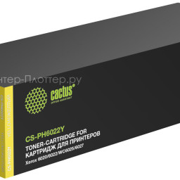 Картридж лазерный Cactus CS-PH6022Y 106R02762 желтый (1000 стр.) для Xerox Phaser 6020/6022/WC 6025/6027