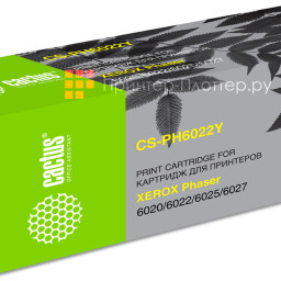 Картридж лазерный Cactus CS-PH6022Y 106R02762 желтый (1000 стр.) для Xerox Phaser 6020/6022/WC 6025/6027