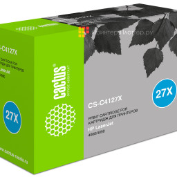 Картридж лазерный Cactus CS-C4127X черный (10000 стр.) для HP LJ 4000/4050