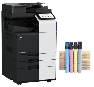 МФУ Konica Minolta bizhub C251i компл. (осн. блок, рев. автопод. DF-632, тумба DK-516x, тонер TN-328)