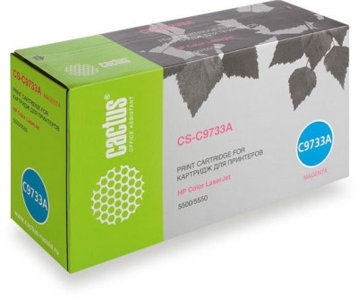 Тонер-картридж Cactus Toner CS-C9733A для HP Color LaserJet 5500, 5550 (magenta), 2100 стр.