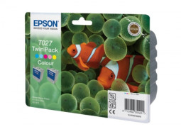 Картридж Epson T027 комплект (colour) 2шт