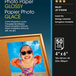 Бумага Epson Photo Paper Glossy, глянцевая, 10 x 15 см (102 x 152 мм), 200 г/кв.м (50 листов)