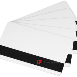 Evolis белые карты с магнитной полосой PVC Blank Cards White Mag LoCo 30 mil, 5 x 100 карт