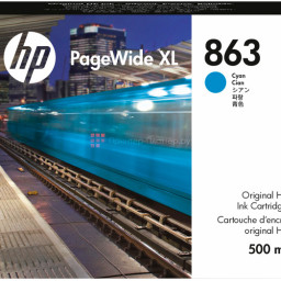 Картридж HP 863 Ink Cartridge (cyan), 500 мл