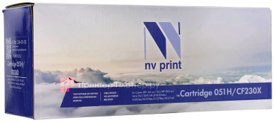 Картридж NVP совместимый  NV-051H/CF230X для Canon LBP-160 ser/162/MF-260 ser/264/267/269/HP LJP M203dw/M203dn/M227fdn/M227fdw/M227sdn (4100k)