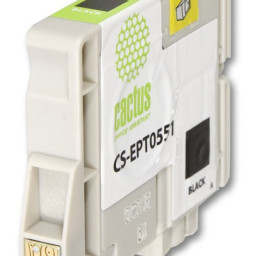 Картридж струйный Cactus CS-EPT0551 черный (10мл) для Epson Stylus RX520/Stylus Photo R240