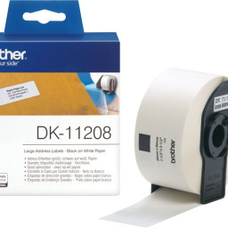 Brother большие адресные наклейки, 38 x 90 мм, 400 шт.