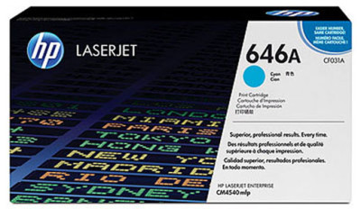 Тонер-картридж HP 646A (cyan), 12500 стр