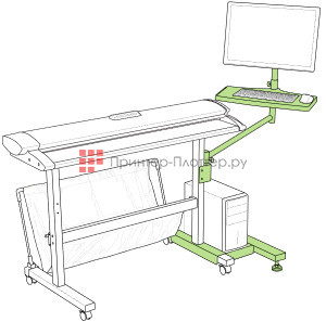 Colortrac комплект для установки компьютера и монитора Floor Stand PC Mounting Option SCi, SGi