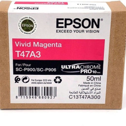 Картридж Epson UltraChrome Pro 10 Ink T47A3 (vivid magenta), 50 мл