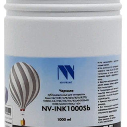Чернила NV PRINT сублимационные NV-INK1000BkSb для аппаратов EPSON, 1000 мл, Black