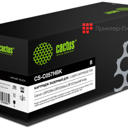 Картридж лазерный Cactus CS-C057HBK черный (10000стр.) для Canon LBP228x/LBP226dw/LBP223dw/MF449x/MF446x/MF445dw