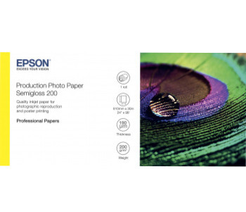Бумага с покрытием Epson Production Photo Paper Semigloss 200, полуглянцевая, 200 г/кв.м, 610 мм, 30 м