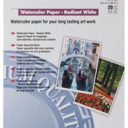 Бумага Epson Water Color Paper-Radiant White, матовая, A3+ (329 x 483 мм), 190 г/кв.м (20 листов)