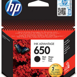 Картридж HP 650 (black), 360 стр